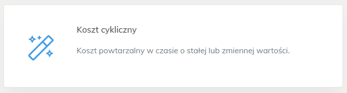 Nowe koszt cykliczny