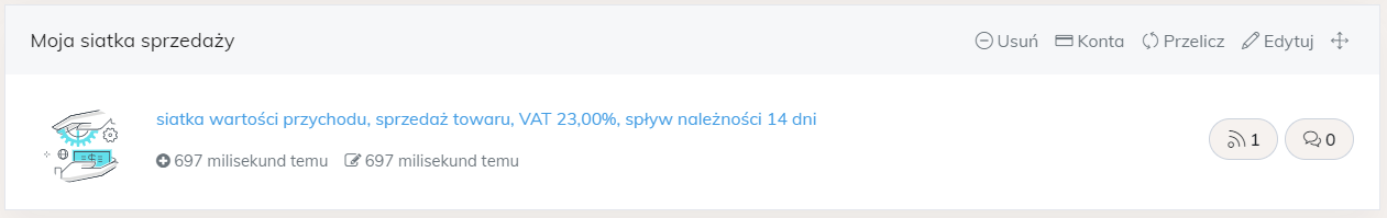 kreatory przychody siatka