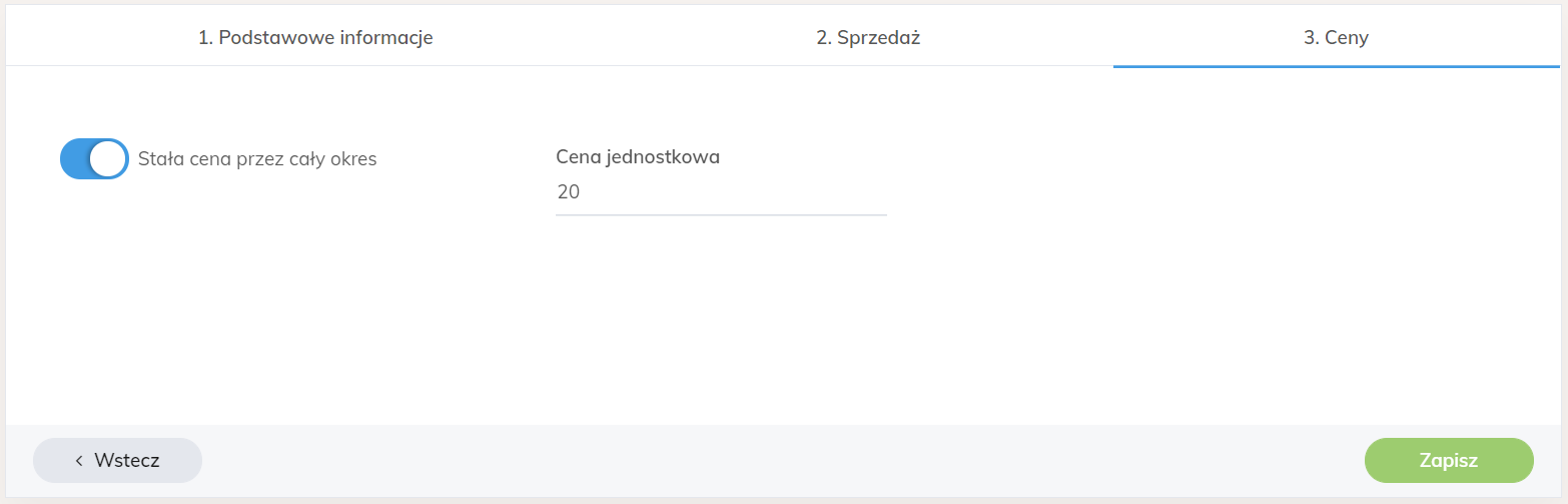 kreatory przychody ilościowe krok 3