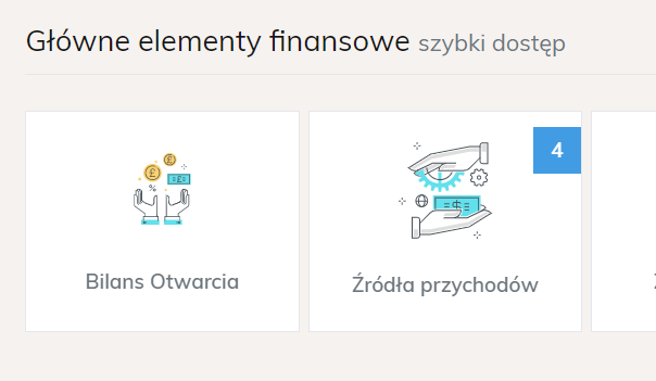Przycisk źródła przychodów