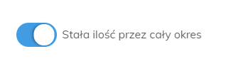 kreatory przychody stała ilość