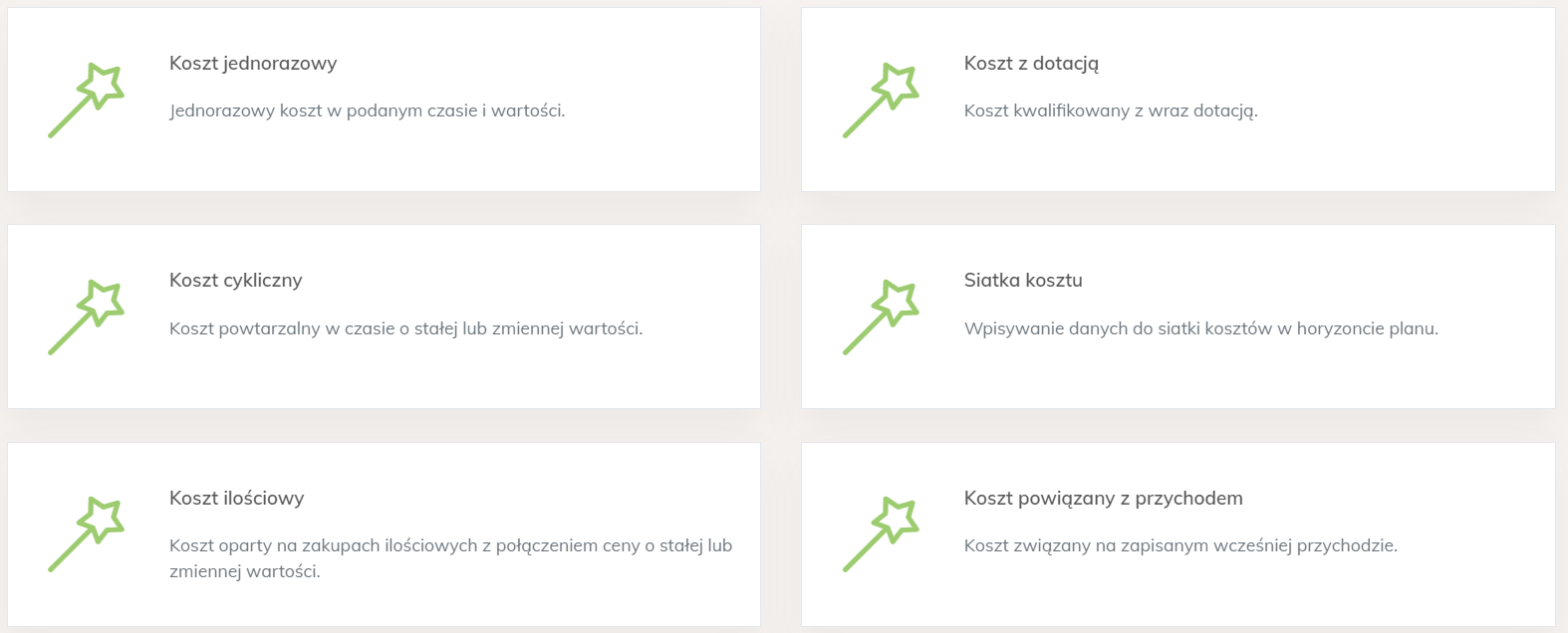 kreatory kosztow