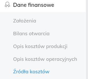 menu kosztow