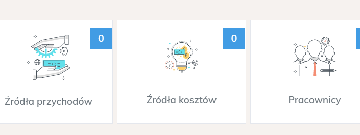 Przycisk źródła kosztow