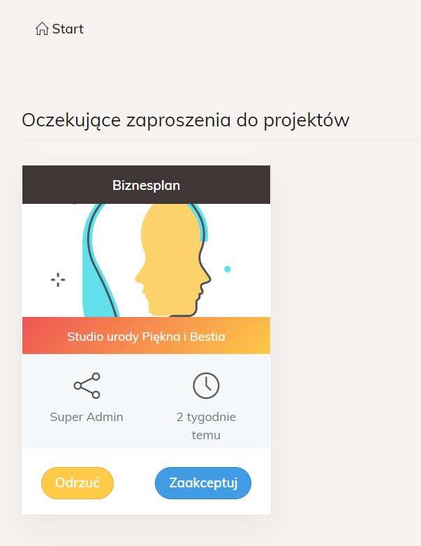 Oczekujące zaproszenia